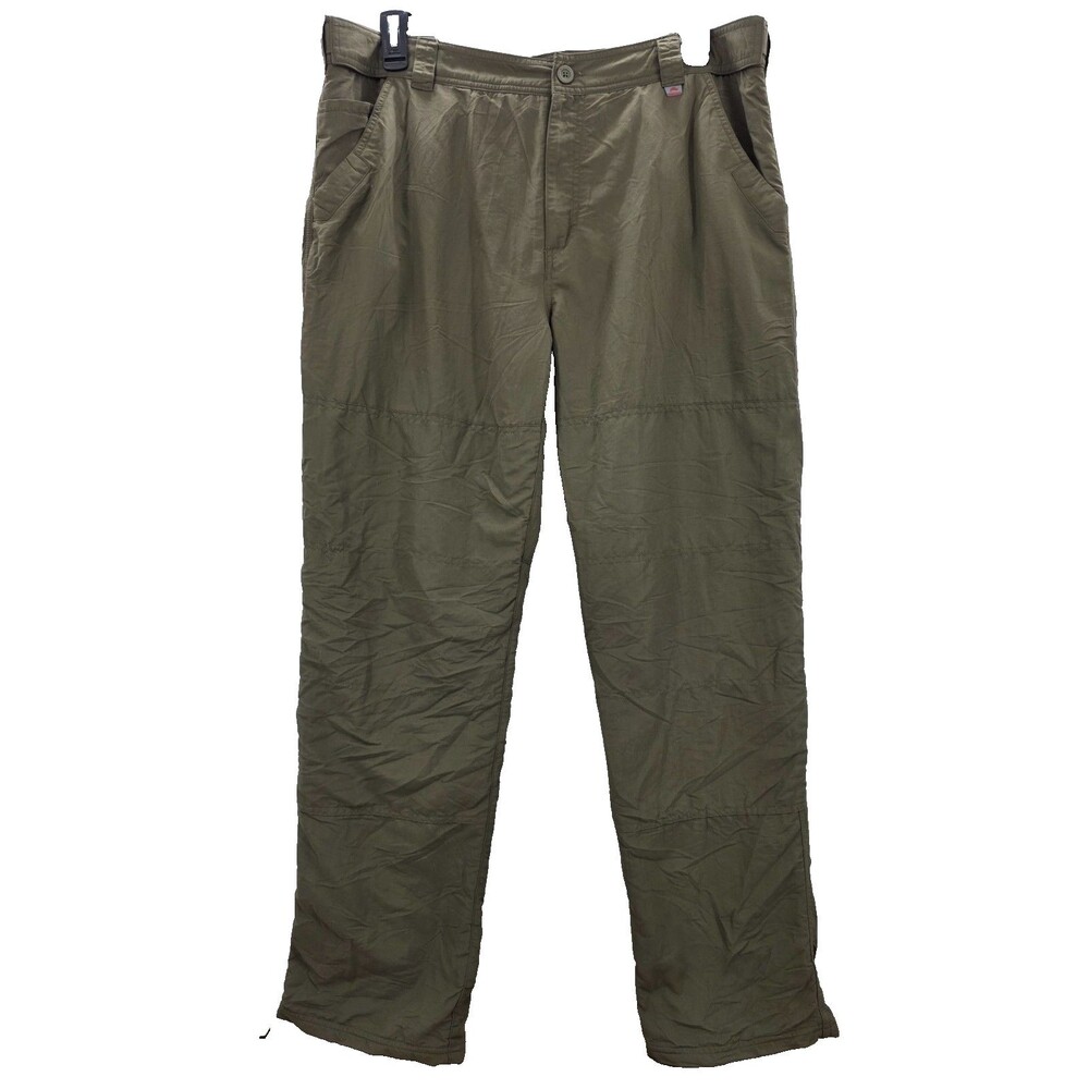 Simms Pants Lined Cold Weather Mens XLarge Tan Fishing Outdoor Waffle 38x32